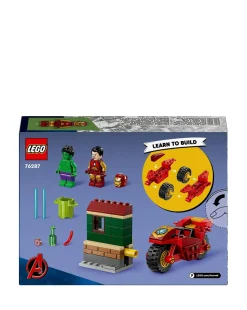 LEGO Marvel Iron Man with Bike and The Hulk Playset 76287
