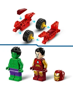 LEGO Marvel Iron Man with Bike and The Hulk Playset 76287