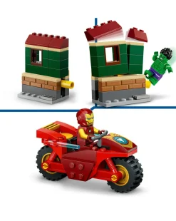 LEGO Marvel Iron Man with Bike and The Hulk Playset 76287