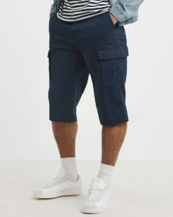 3/4 Length Twill Cargo Short