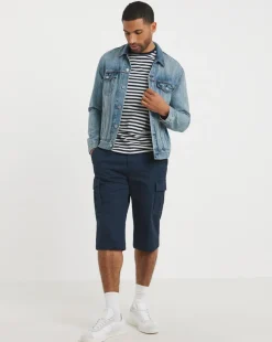 3/4 Length Twill Cargo Short