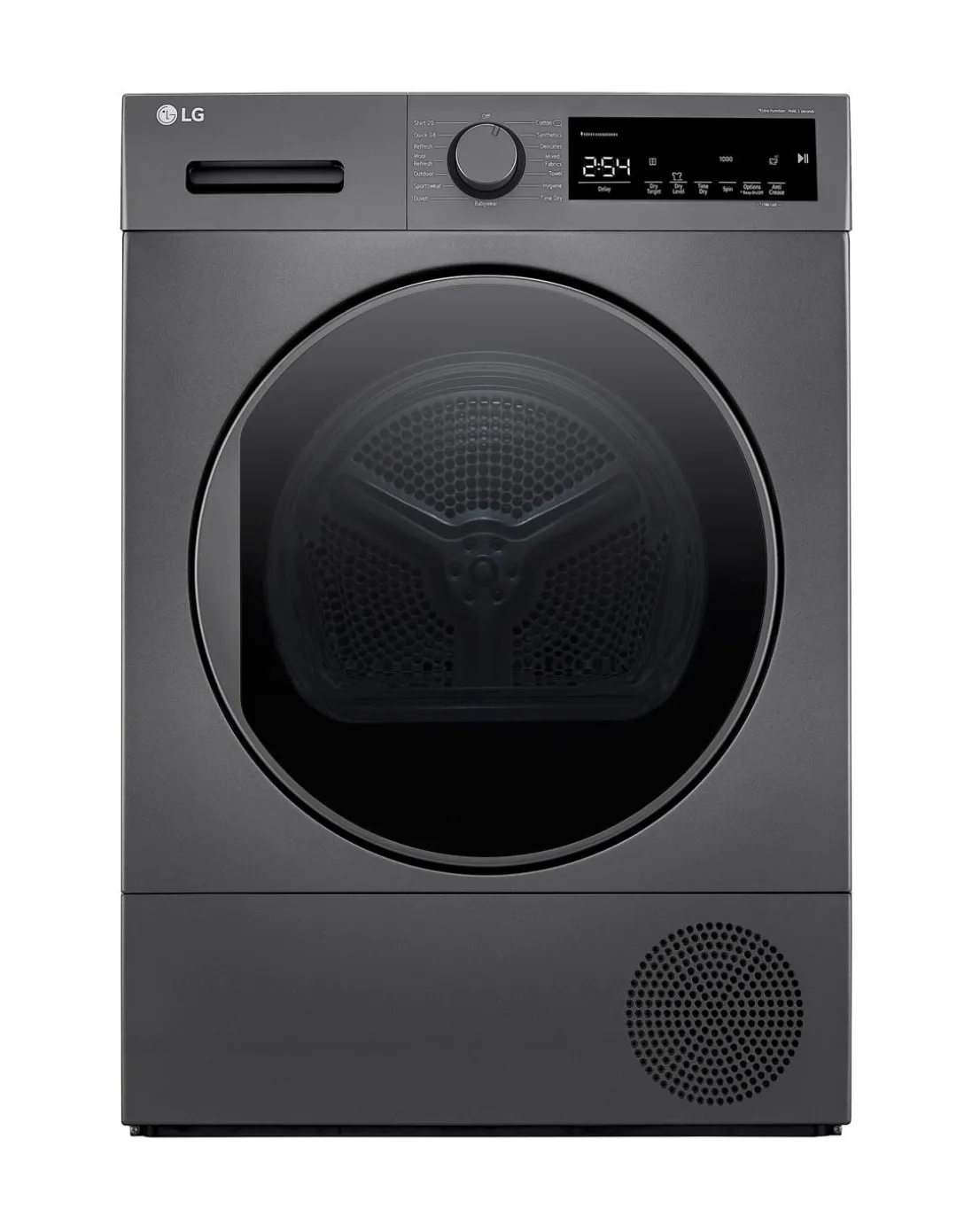 LG FDT208S 8kg Heat Pump Tumble Dryer Dark Silver - A++ Rated