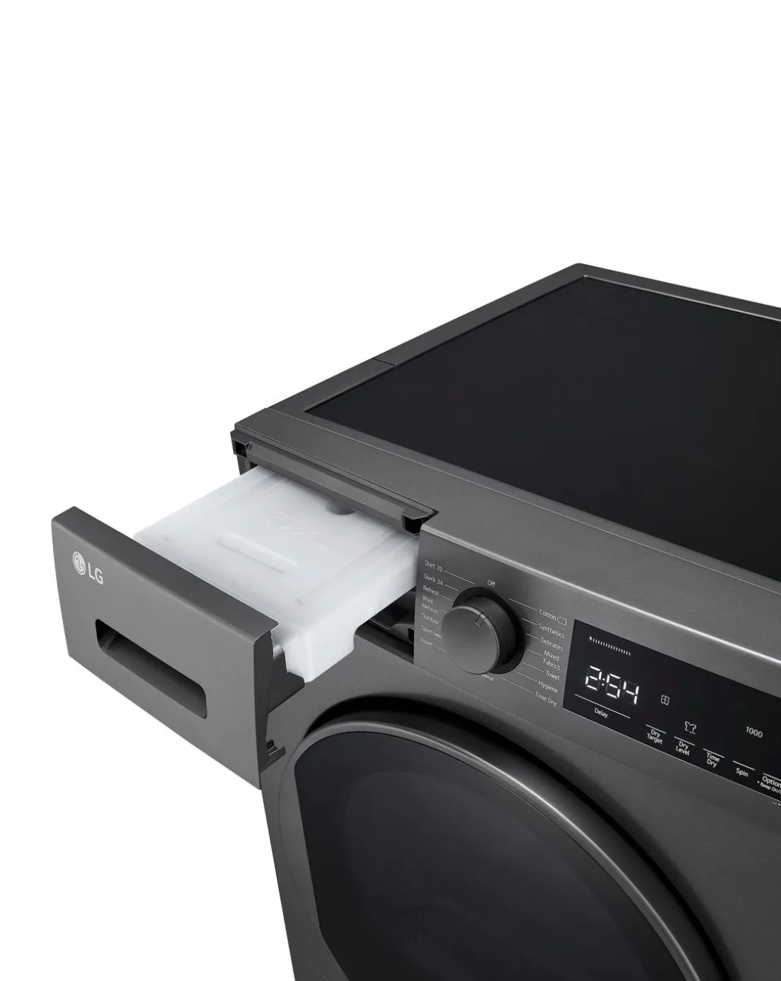 LG FDT208S 8kg Heat Pump Tumble Dryer Dark Silver - A++ Rated