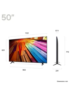 LG 50UT80006LA 50in LED 4K UHD HDR ThinQ Smart TV