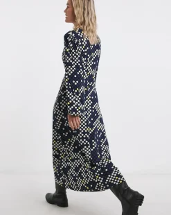 Long Sleeve Twist Front Dress