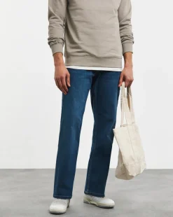 Loose Fit Stretch Jeans Mid Wash