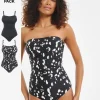 MAGISCULPT Firm Control 2 Pack Bandeau Swimsuits