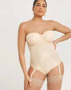 MAGISCULPT Firm Control Lace And Mesh Underwire Padded Multiway Body - Blush