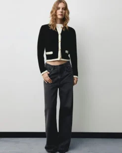 Mango Knitted Button Jacket