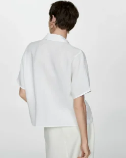 Mango Linen Button Up Shirt