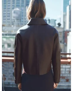 Mango Sabina Faux Leather Jacket