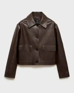Mango Sabina Faux Leather Jacket