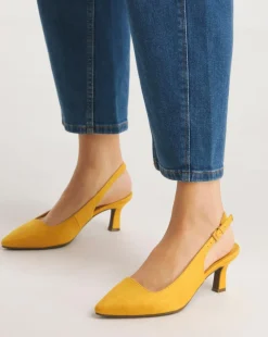 Marina Flexi Sole Kitten Heel Slingback Shoe Extra Wide EEE fit