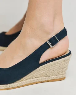 Miami Wedge Espadrille Slingback Sandals Wide E Fit