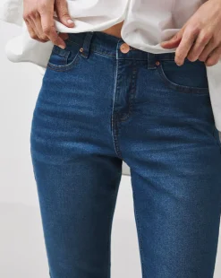 24/7 Mid Blue Crop Jeans