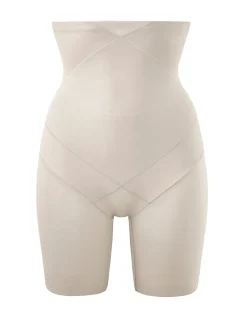Miraclesuit Instant Tummy Tuck Firm Control Hi Waist Thigh Slimmer Nude