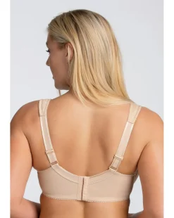 Miss Mary of Sweden Jacquard & Lace Underwired Bra Beige