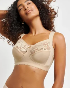 Miss Mary of Sweden Lovely Lace Non Wired Support Bra Skin