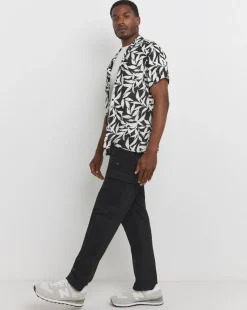 Mono Palm Printed Holiday Shirt