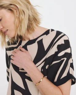 Mono Woven Front Longline Top