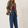 Monsoon Annie Leopard Print Denim Jacket
