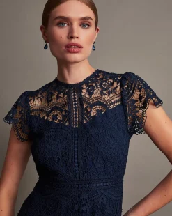Monsoon Monica Lace Midi Dress