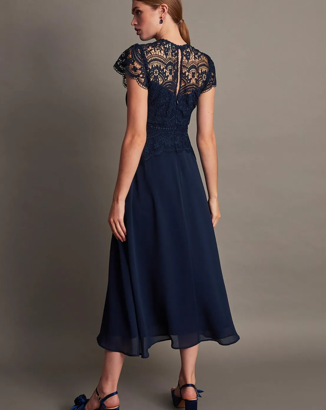 Monsoon Monica Lace Midi Dress