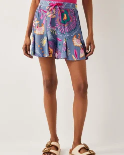 Monsoon Monika High-Waisted Floral Print Shorts