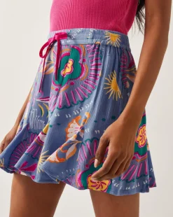 Monsoon Monika High-Waisted Floral Print Shorts