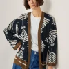 Monsoon Pamela Print Linen-Blend Jacket