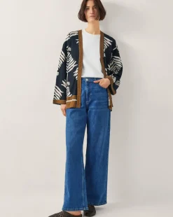 Monsoon Pamela Print Linen-Blend Jacket