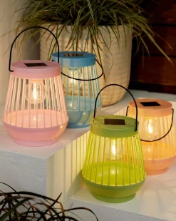 4 Multi-coloured Solar Lanterns