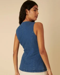 Nobody's Child Denim Wade Waistcoat