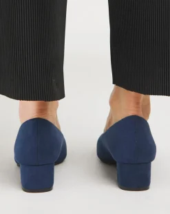 Orlia Flexi Sole Block Heel Court Shoes Extra Wide EEE Fit