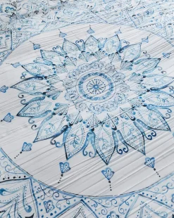 Paisley Print Crinkle Duvet Cover Set