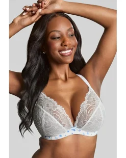 Panache Cherie Demi Wired Bra White Vintage Floral