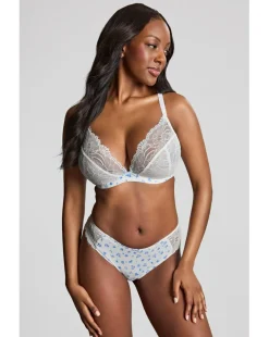 Panache Cherie Demi Wired Bra White Vintage Floral