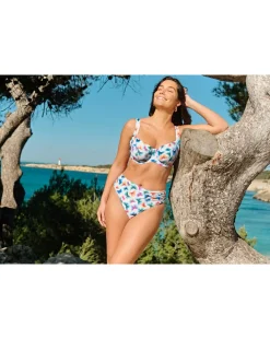 Panache Midi Bikini Bottom Flutter Print