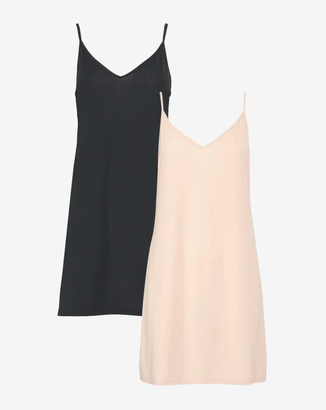 Pretty Secrets 2 Pack Full Slips Length 36in - Black/Almond