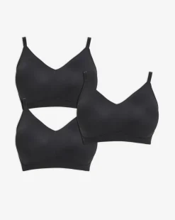 Pretty Secrets 3 Pack New Claire Micro Moulded Full Cup Non Wired Bras B-E