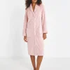 Pretty Secrets Button Through Fleece Dressing Gown