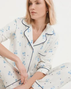 Pretty Secrets Cherry Print Supersoft Pyjama Set