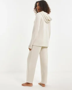 Pretty Secrets Lurex Ribbed Hooded Lounge Set