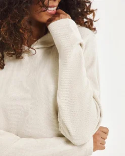 Pretty Secrets Lurex Ribbed Hooded Lounge Set