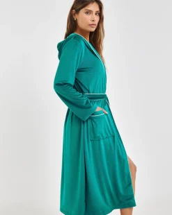 Pretty Secrets Velour Ribbed Maxi Gown
