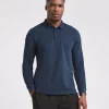 Pure Cotton Long Sleeve Pique Polo Long