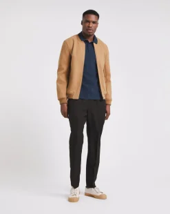 Pure Cotton Long Sleeve Pique Polo Long