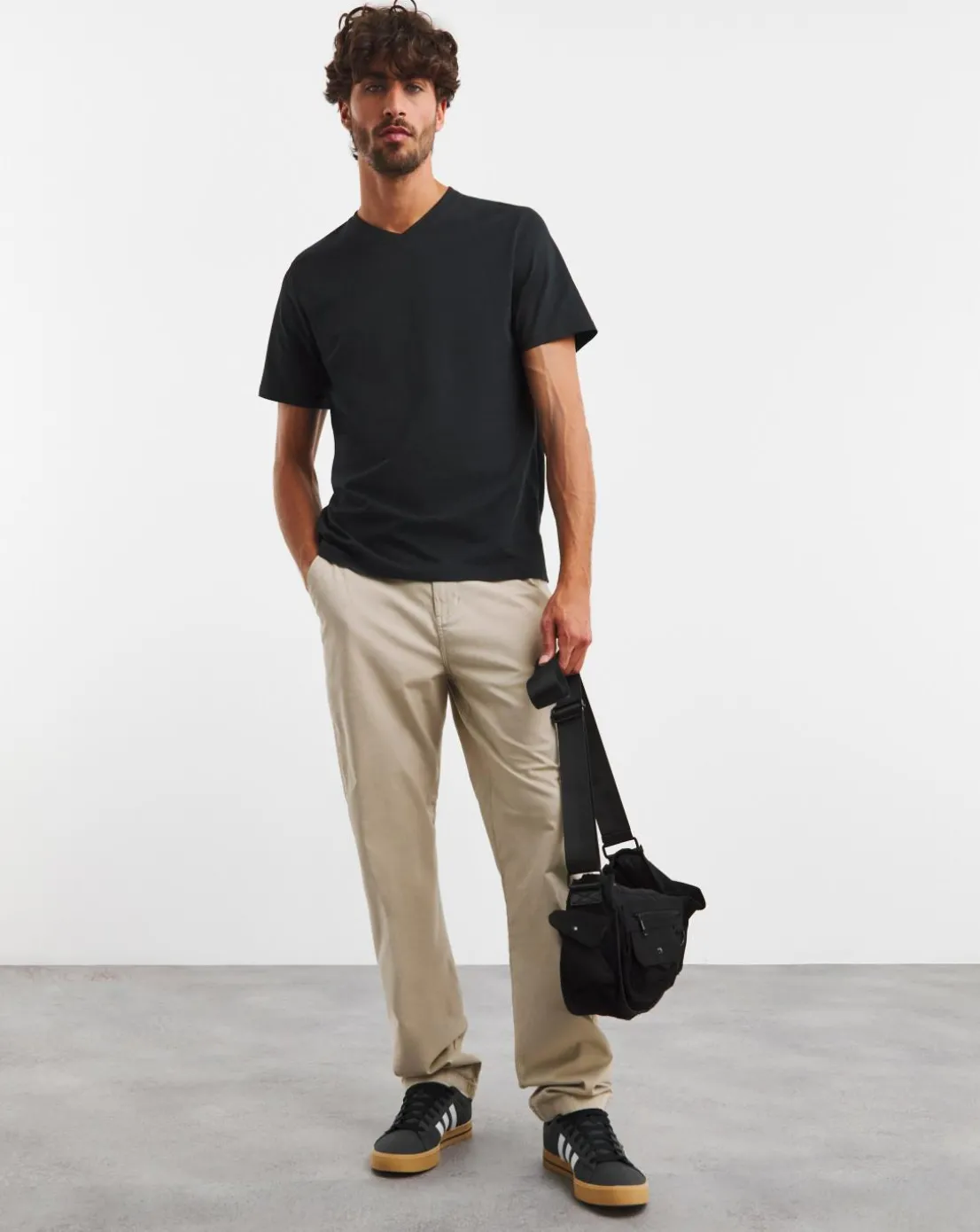 Pure Cotton V-Neck T-Shirt