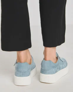 Quincy Side Zip Leather Trainer Extra Wide EEE Fit