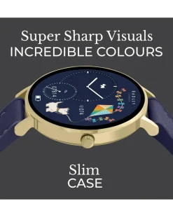 Radley Series 28 AMOLED Leather Strap Watch - Ink